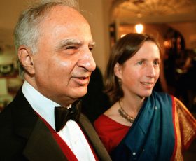 Mr. Mehta and his wife, Linn Cary Mehta, at a White House dinner in 2000 that President Bill Clinton held for Indian Prime Minister Atal Bihari Vajpayee. (Susan Biddle/The Washington Post)